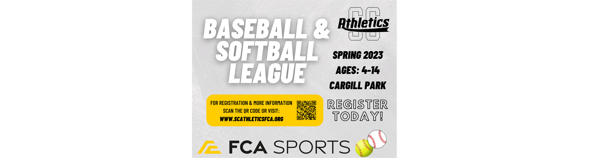 Spring 2023 Baseball & Softball Registration